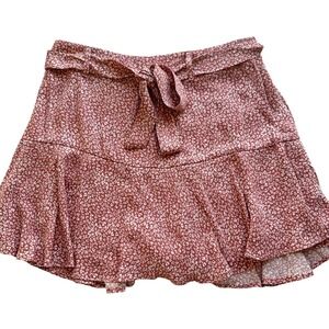 Urban Romantics‎ Mini Skort  Floral Print Ruffle Hem  Feminine NWOT Summer